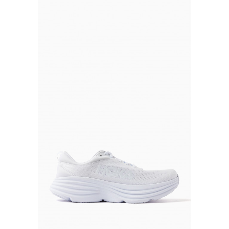 Hoka - Bondi 8 Sneakers in Mesh White