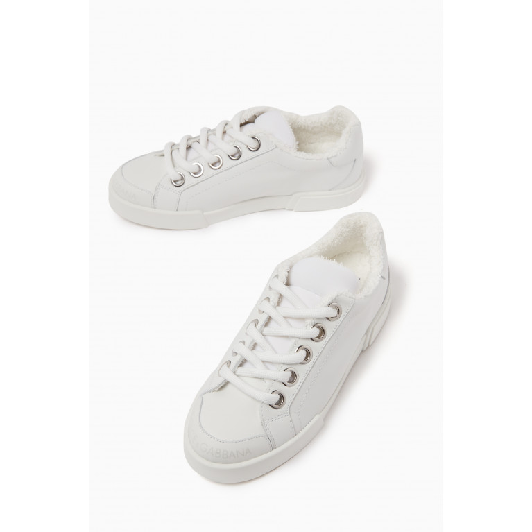 Dolce & Gabbana - Plush Low-top Sneakers in Leather