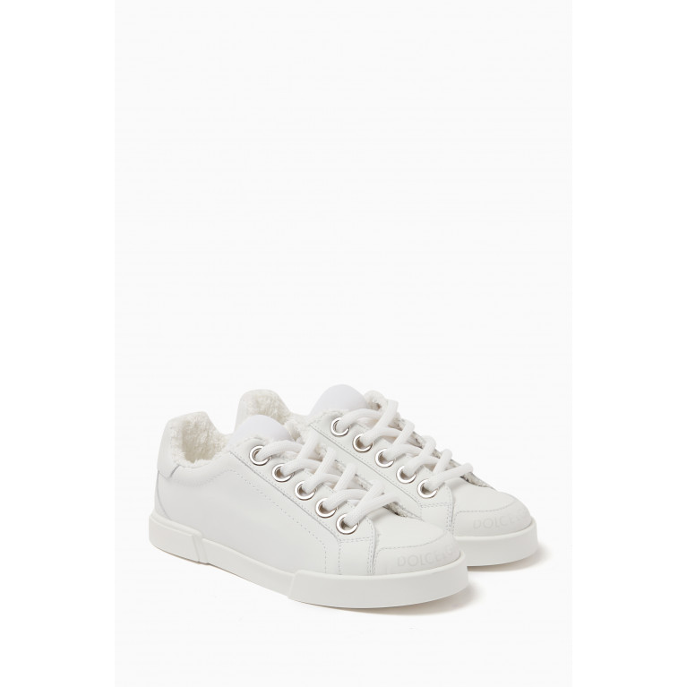 Dolce & Gabbana - Plush Low-top Sneakers in Leather