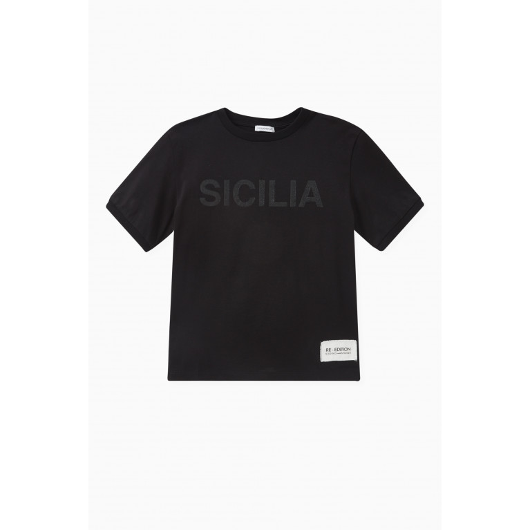 Dolce & Gabbana - Sicilia-print T-shirt in Cotton Jersey