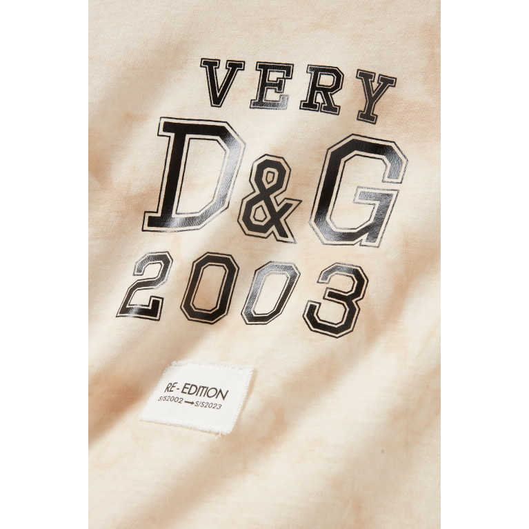 Dolce & Gabbana - Jersey Logo Print T-shirt in Cotton