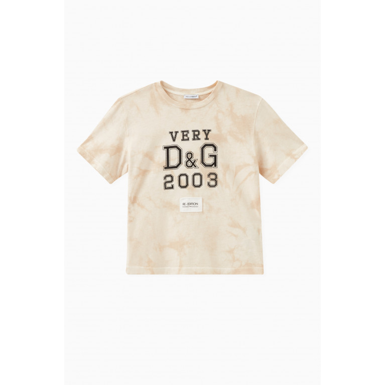 Dolce & Gabbana - Jersey Logo Print T-shirt in Cotton