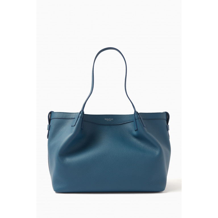 Serapian - Small Secret Tote Bag in Rugiada Leather