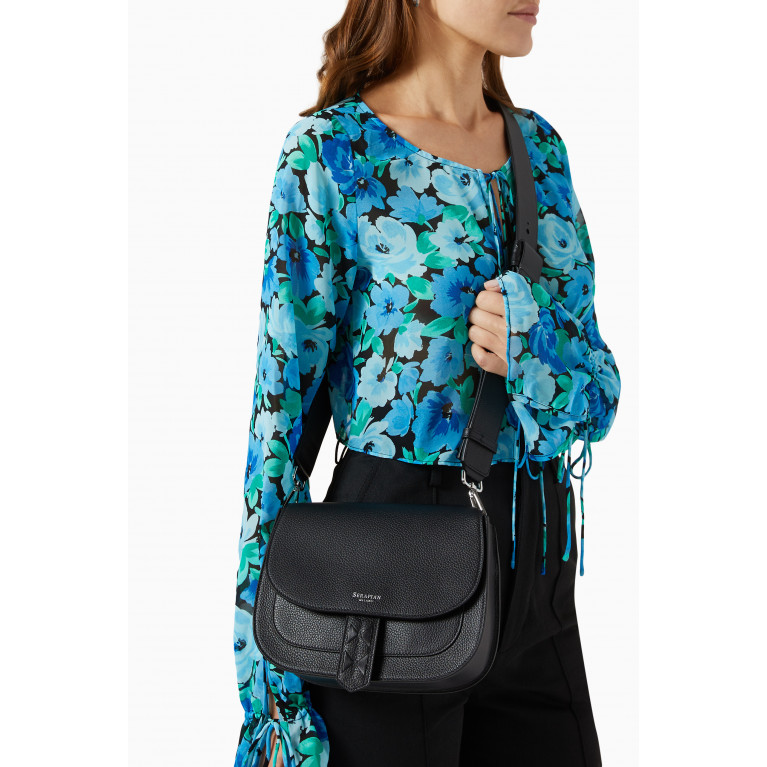 Serapian - Luna Crossbody Bag in Rugiada Leather