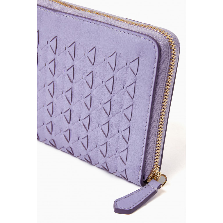 Serapian - Zip Around Wallet in Mosaico Leather