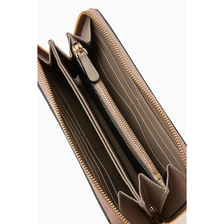 Serapian - Zip Around Wallet in Rugiada Leather