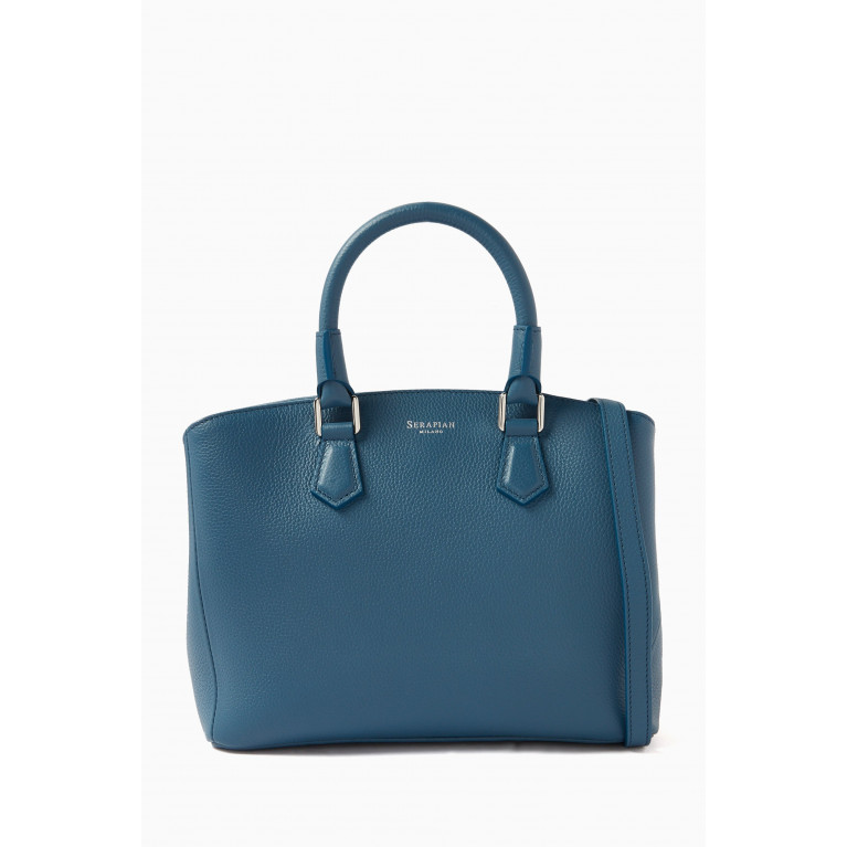 Serapian - Small Luna Handbag in Rugiada Leather