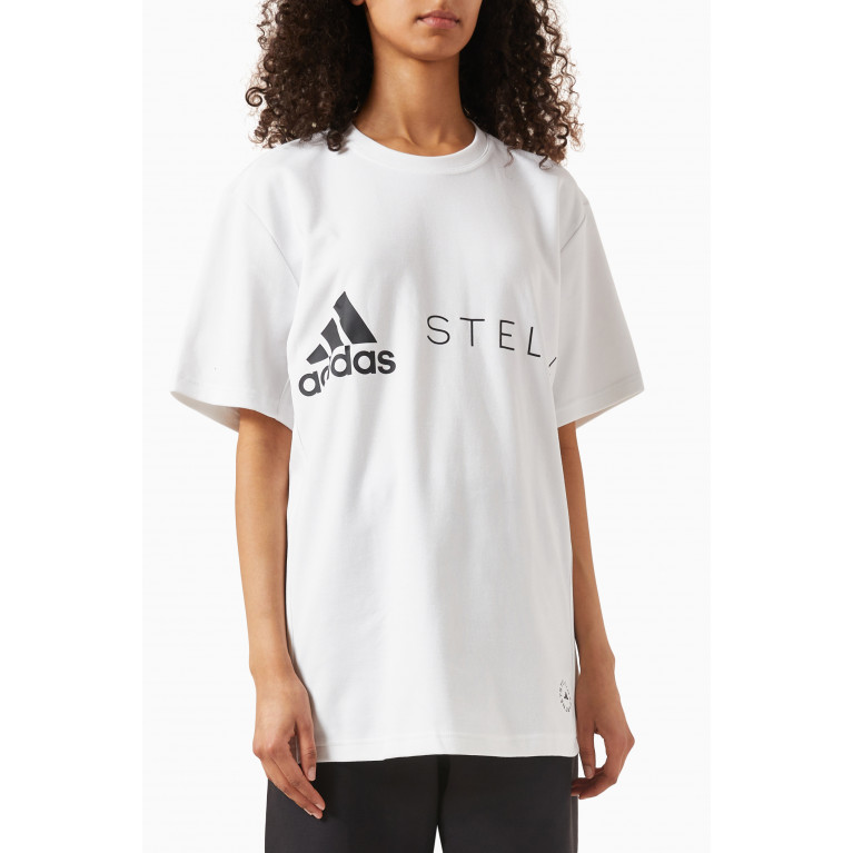 x Stella McCartney Logo T-shirt in Organic-cotton Blend