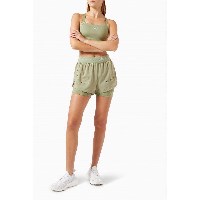 Adidas - x Stella McCartney True Purpose Two-in-one training shorts in Recycled Stretch-fabric