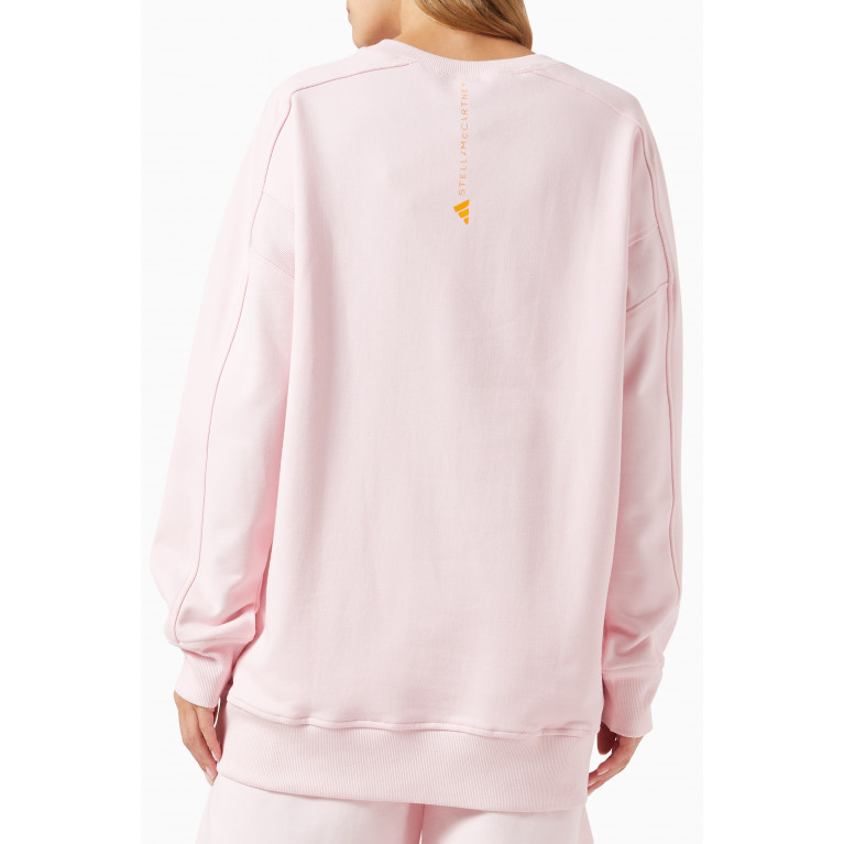 Adidas - x Stella McCartney Logo-print Sweatshirt in Organic Cotton
