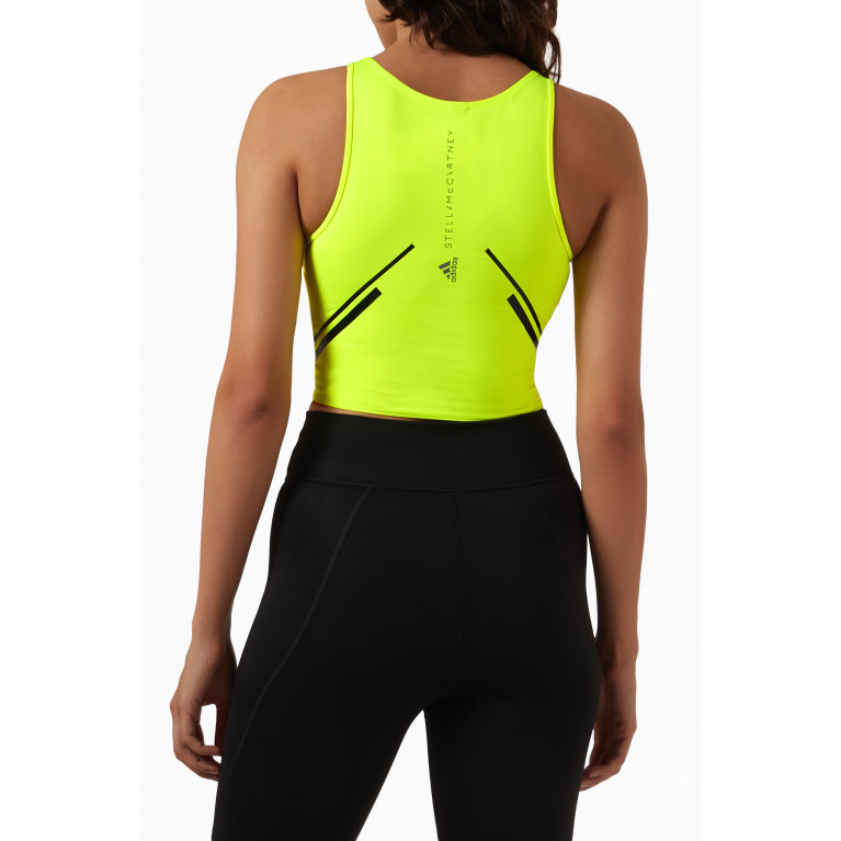 Adidas - x Stella McCartney True Pace Crop Top in Recycled Stretch-fabric