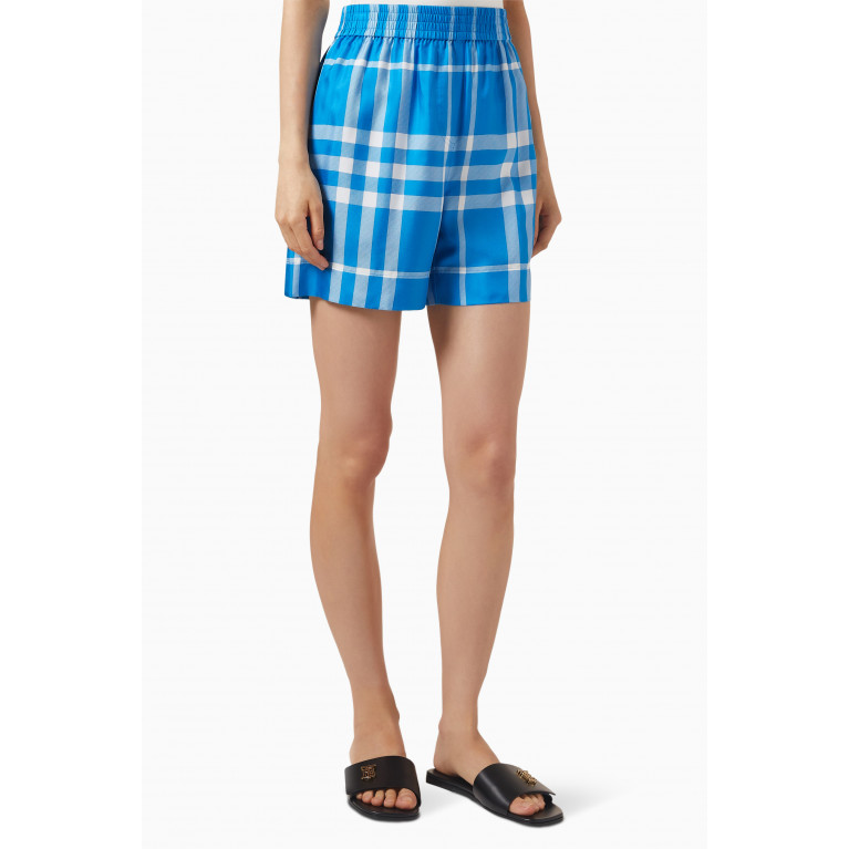 Burberry - Tawney Check Shorts in Silk