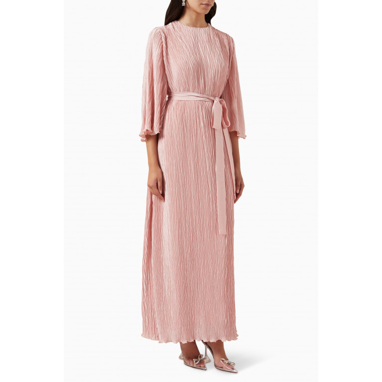 NASS - Pleated Dress in Crepe Pink