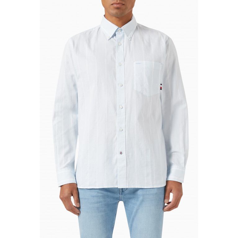 Tommy Hilfiger - Stripe Oxford Shirt in Cotton