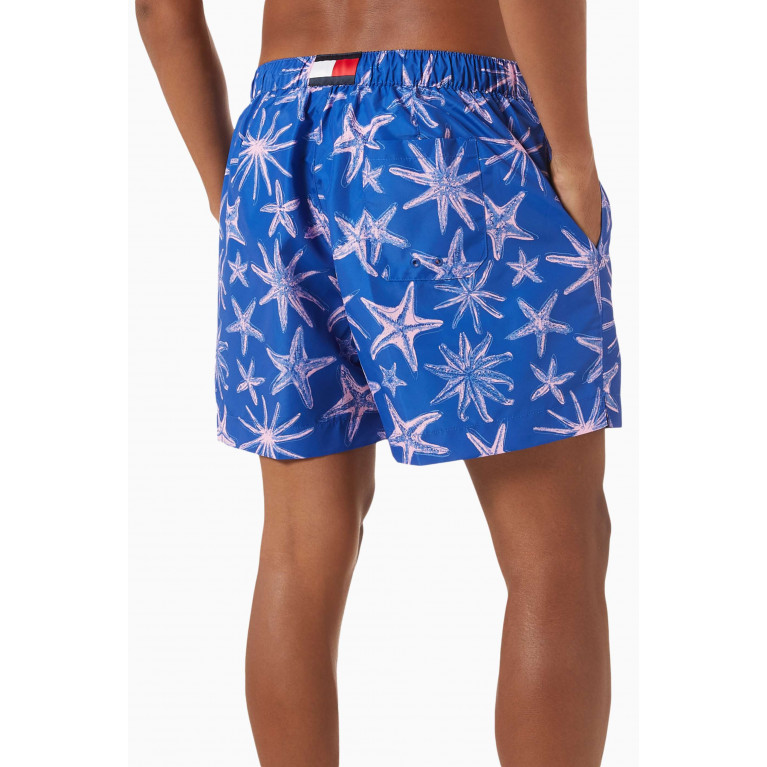 Tommy Hilfiger - Essential-print Mid-length Swim Shorts Multicolour