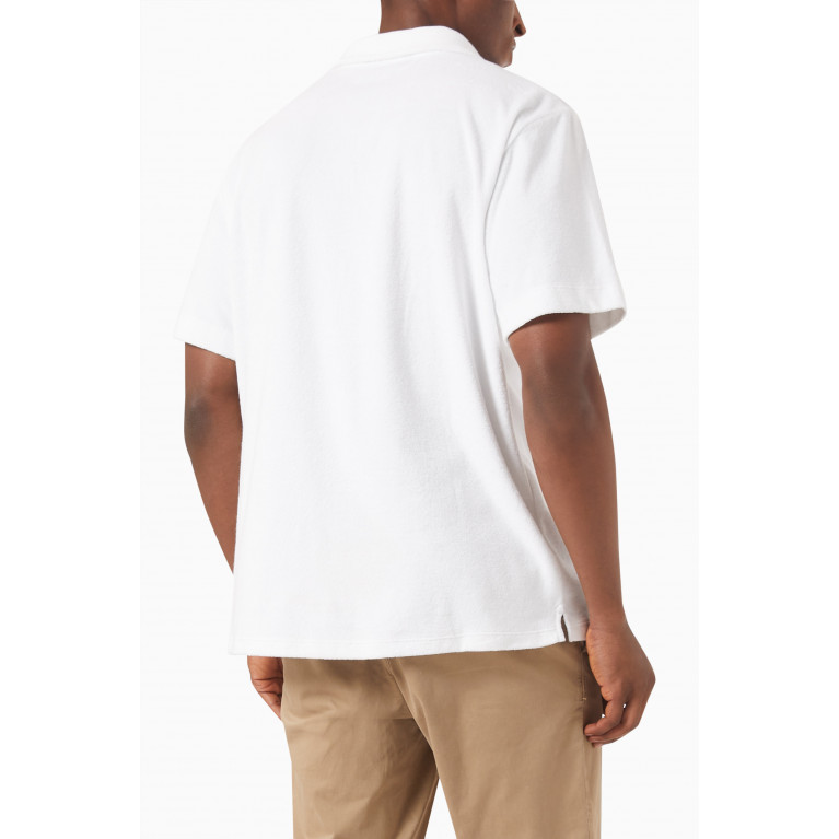 Tommy Hilfiger - TH Polo Shirt in Cotton-blend Terry White