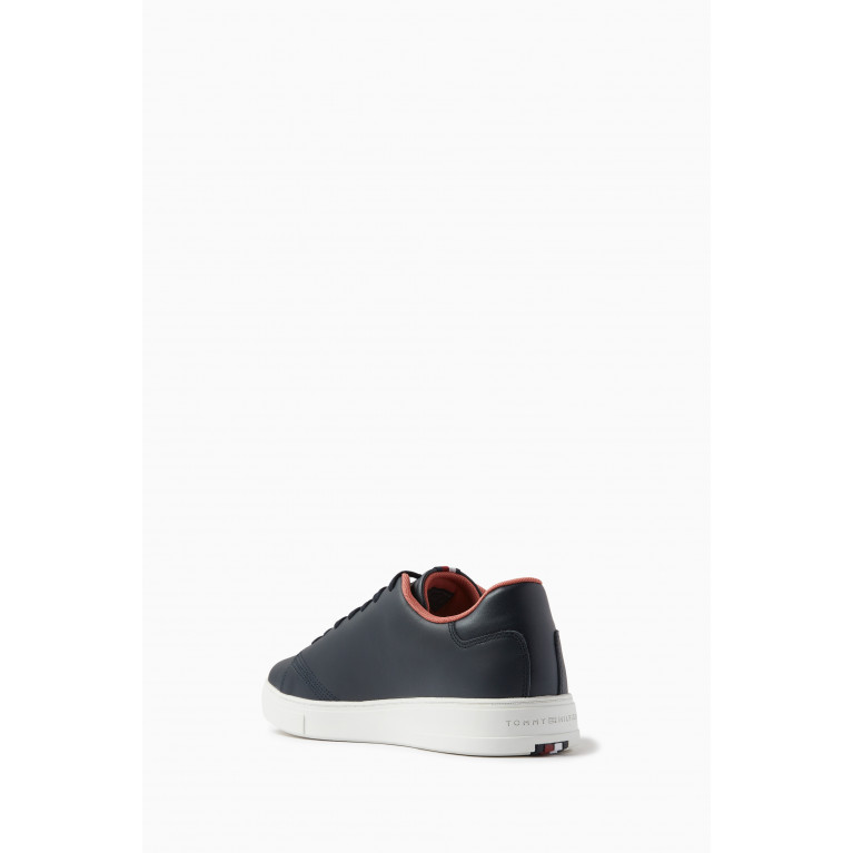 Tommy Hilfiger - Elevated Cupsole Sneakers in Leather Blue