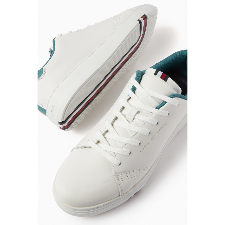 Tommy Hilfiger - Elevated Cupsole Sneakers in Leather White