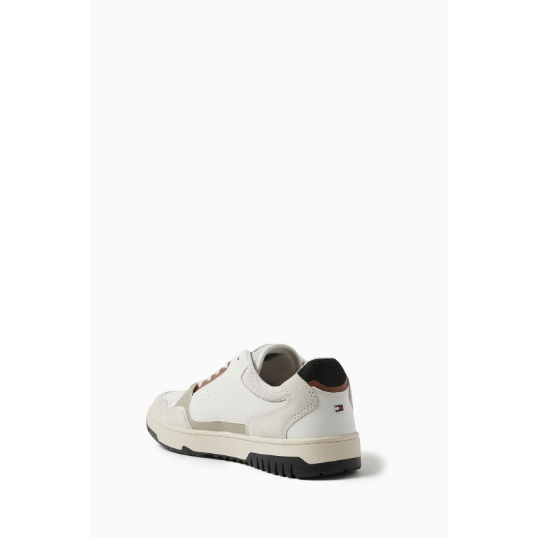 Tommy Hilfiger - Monogram Basketball Trainers in Mixed Materials