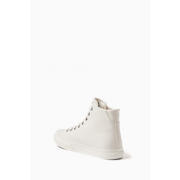 Tommy Hilfiger - Monogram High Top Sneakers in Canvas