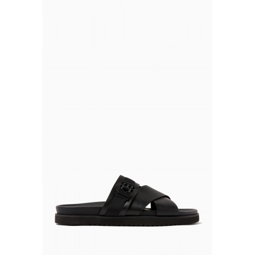 Tommy Hilfiger - Cleat Crossover Sandals in Leather