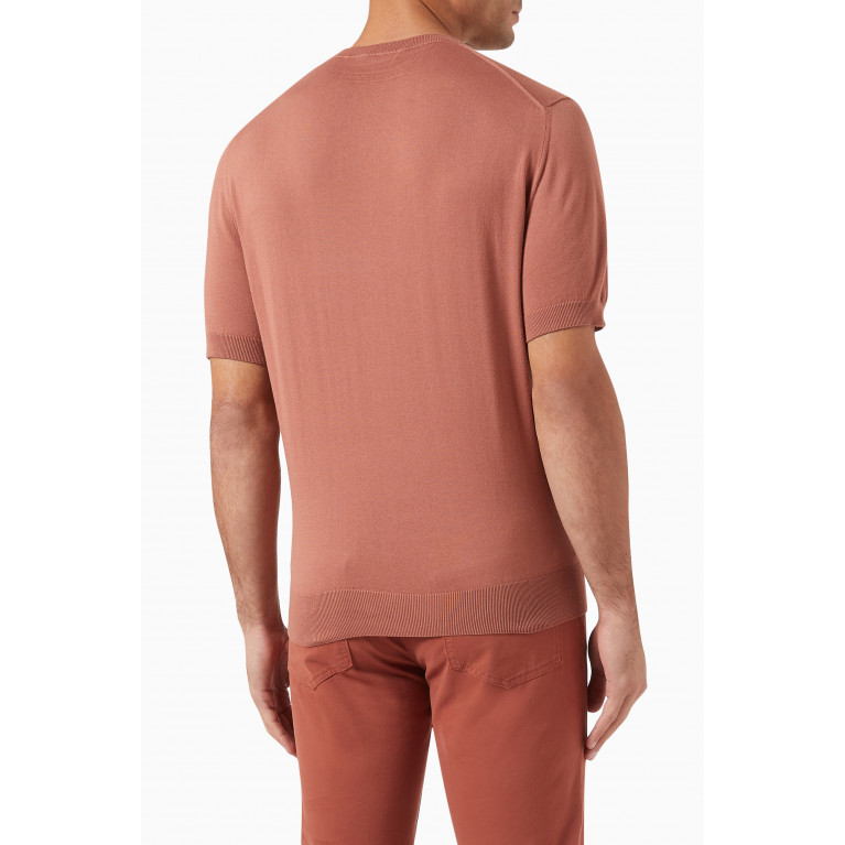 Zegna - Premium Short-sleeve T-shirt in Cotton-knit