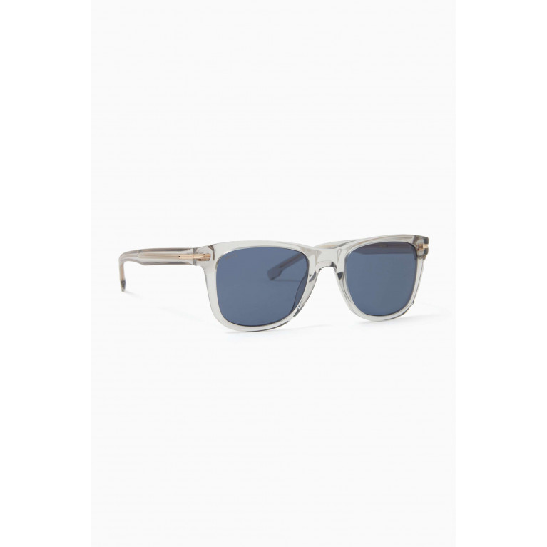 Boss - Rectangle Sunglasses in Acetate Grey