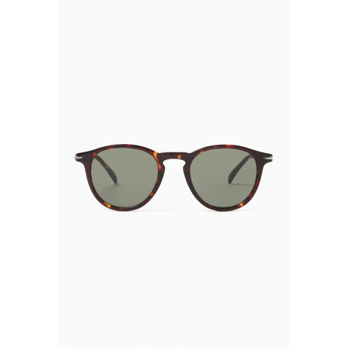 David Beckham - Round Sunglasses in Acetate Brown