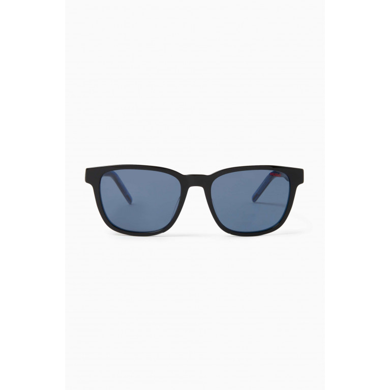 Boss - Square Sunglasses in Horn Acetate