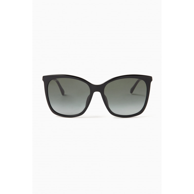 Jimmy Choo - Nerea Square Frame Sunglasses in Acetate Black