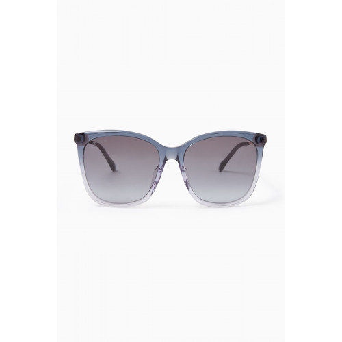 Jimmy Choo - Nerea Square Frame Sunglasses in Acetate Blue
