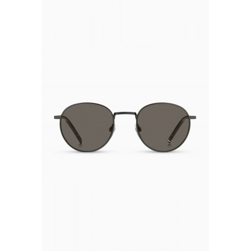 Tommy Hilfiger - Round Sunglasses in Metal Black