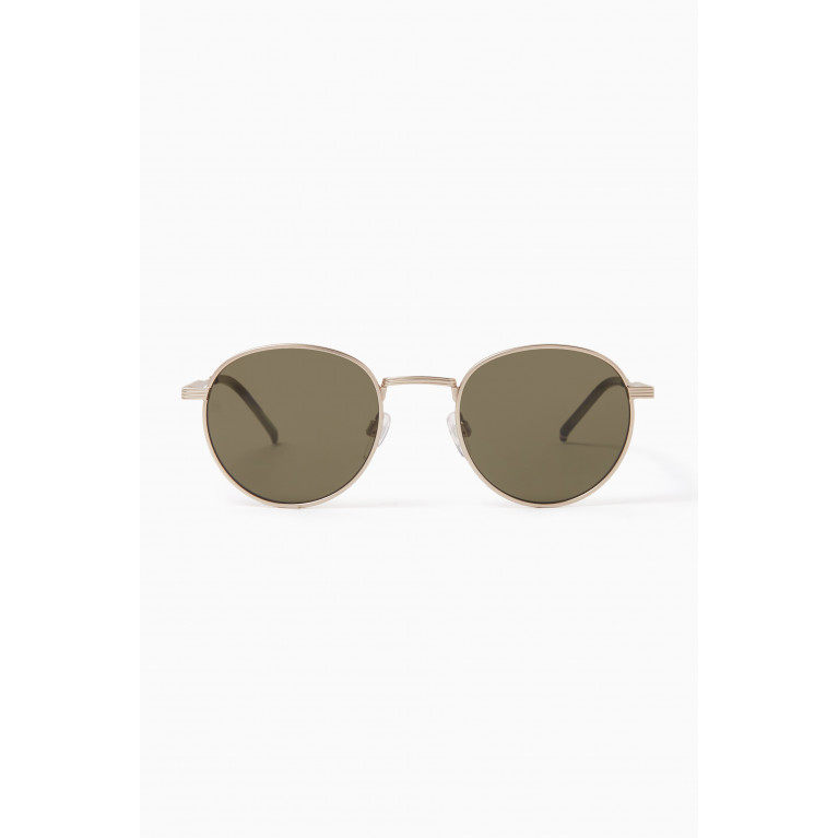 Tommy Hilfiger - Round Sunglasses in Metal Silver