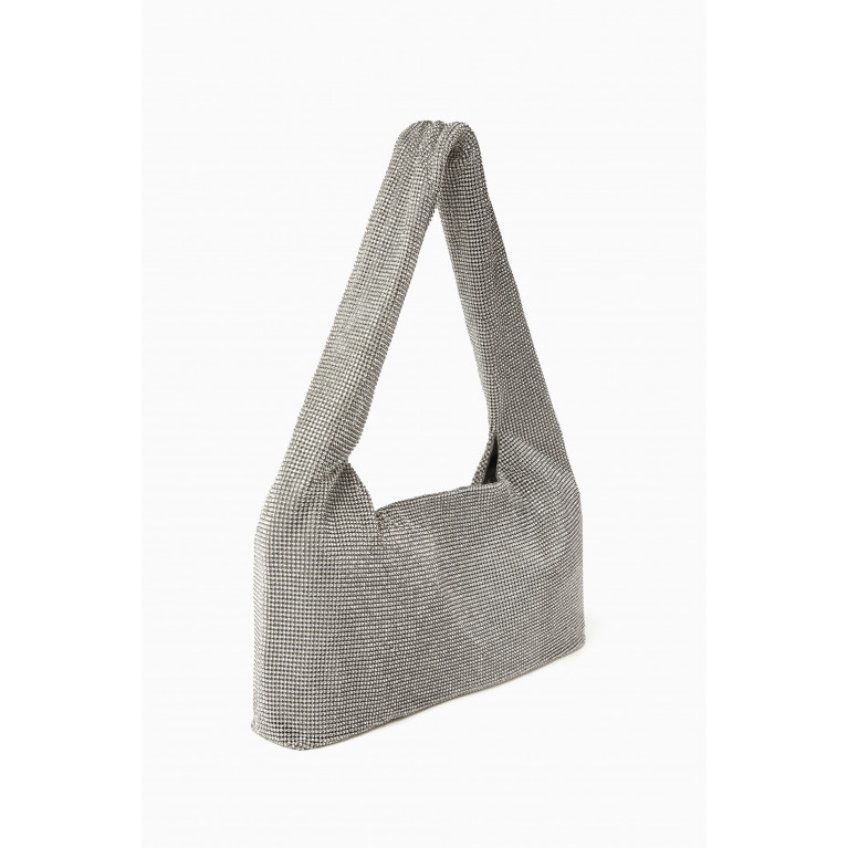 Kara - Armpit Shoulder Bag in Crystal Mesh