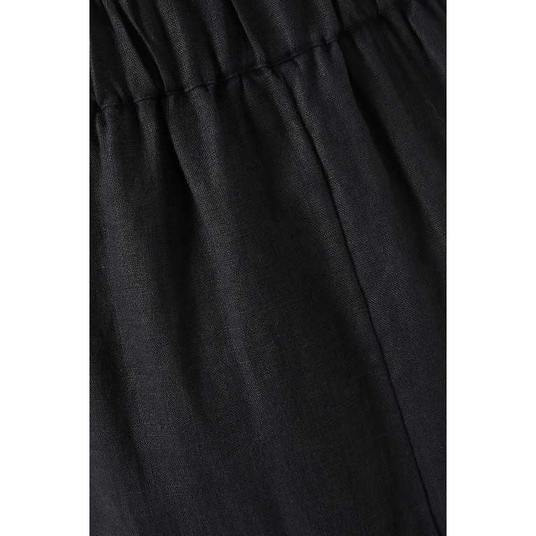 Posse - Emma Pencil Skirt in Linen Black