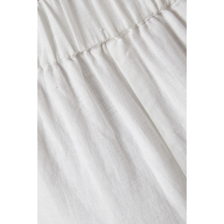 Posse - Emma Pencil Skirt in Linen White