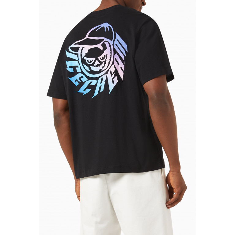 Ice Cream - Kick Back Relax Graphic-print T-shirt in Cotton-jersey Black