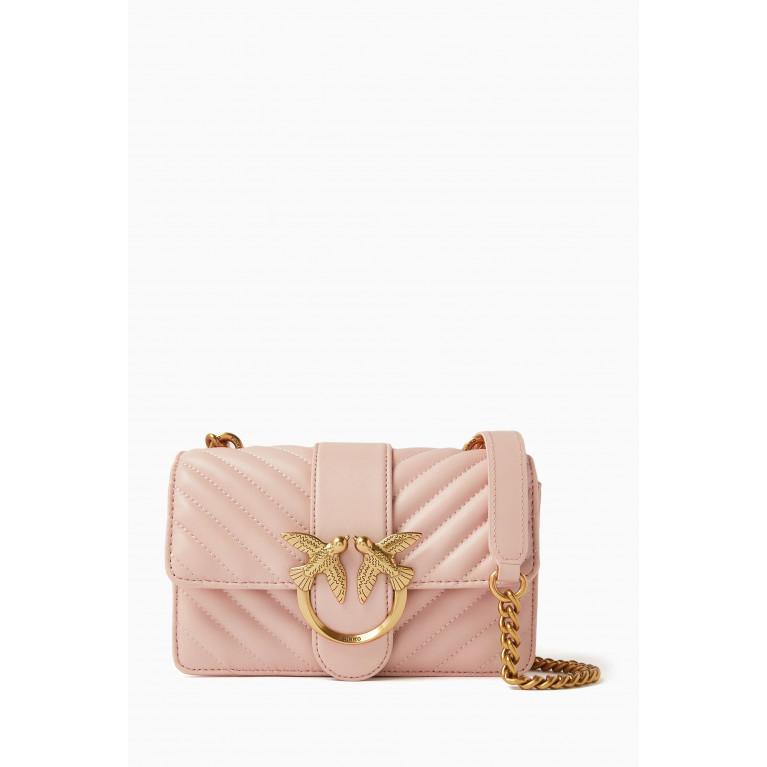 PINKO - Mini Love Click Crossbody Bag in Quilted Leather