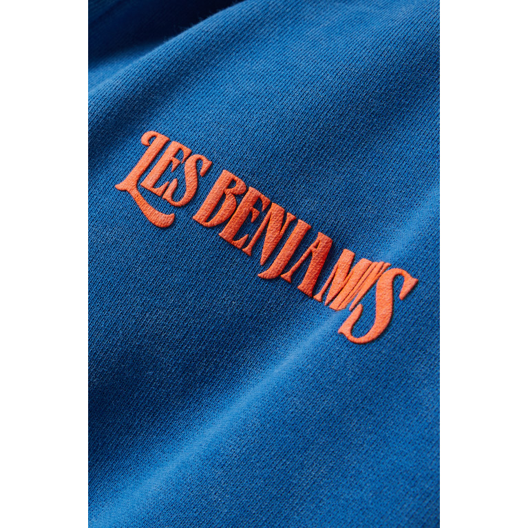 Les Benjamins - Zip-up Hoodie in Cotton Blue