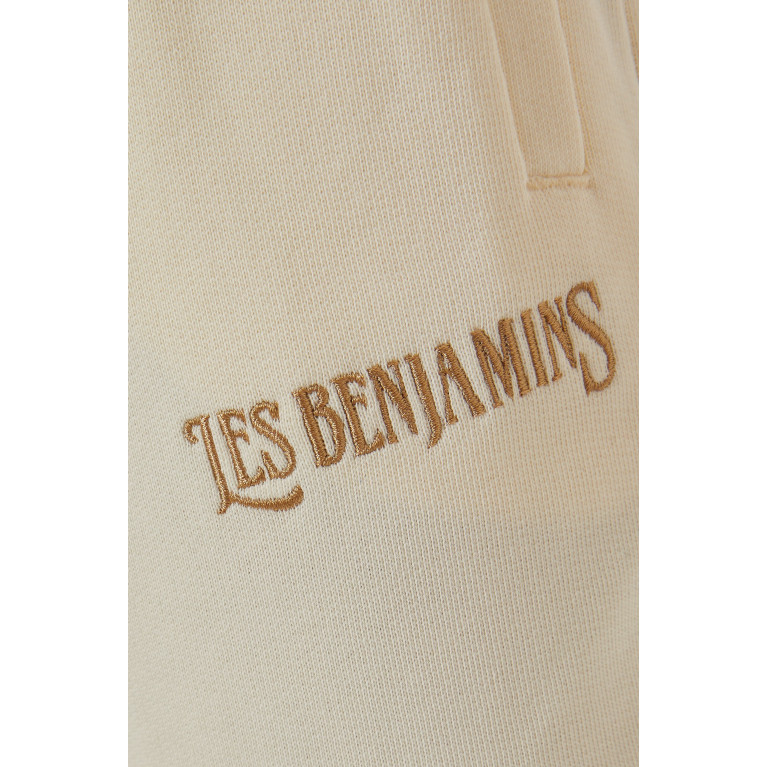 Les Benjamins - Elasticated Waistband Sweatpants in Cotton Neutral