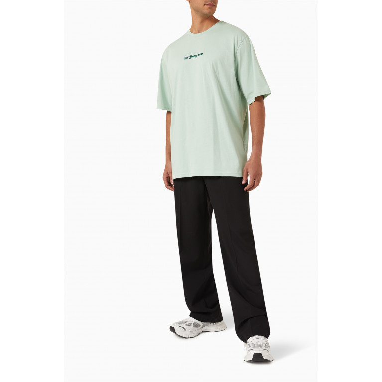 Les Benjamins - Oversized T-shirt in Cotton Jersey Green