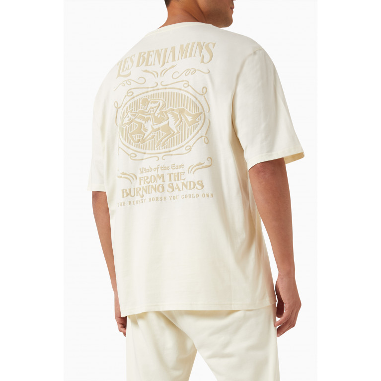 Les Benjamins - Oversized T-shirt in Cotton Jersey Neutral