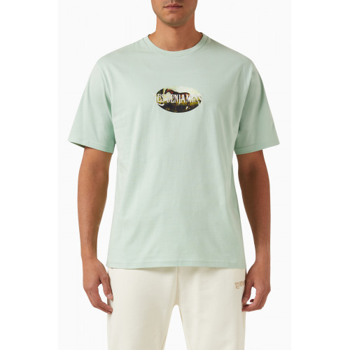 Les Benjamins - Oversized T-shirt in Cotton Jersey Green