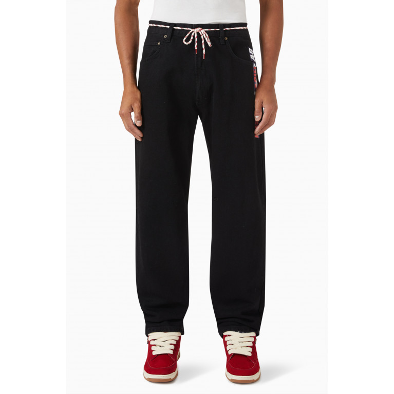 Tommy Jeans - x Aries Logo Tape Jeans in Recycled Cotton Denim
