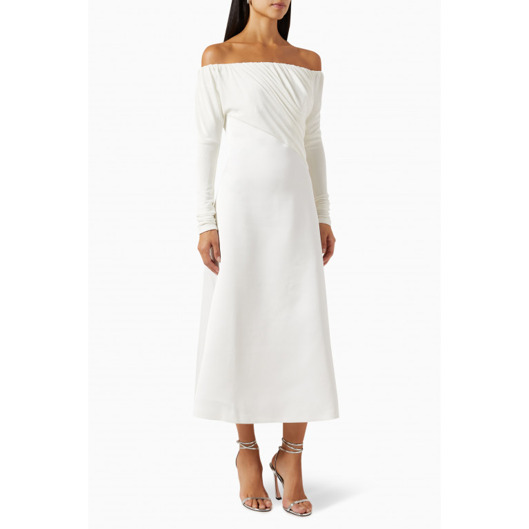 CHATS by C.Dam - Laline Midi Dress in Stretch Silk-jersey