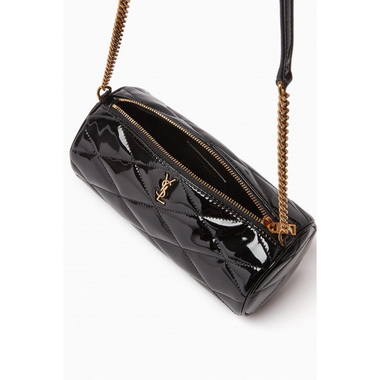 Saint Laurent - Mini Sade Tube Bag in Quilted Patent Leather