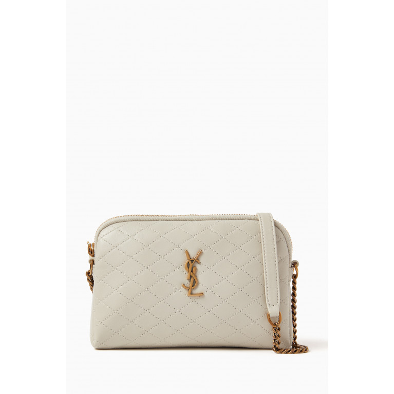 Saint Laurent - Gabby Zip Pouch in Quilted Leather