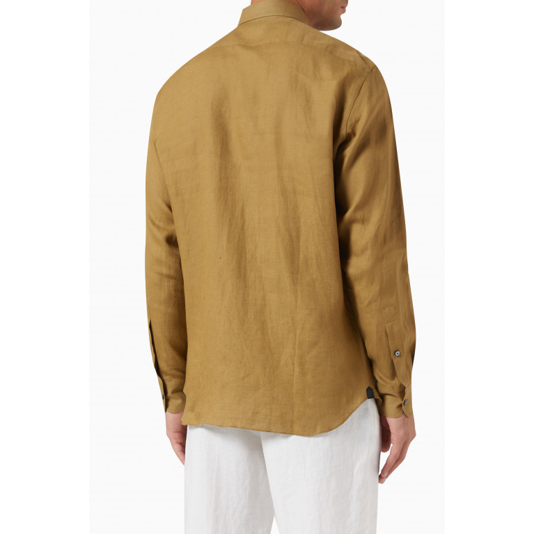 Zegna - Long Sleeve Shirt in Linen