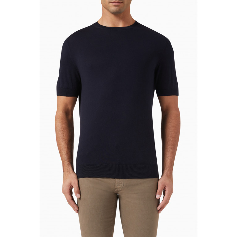 Zegna - Premium Short-sleeve T-shirt in Cotton-knit
