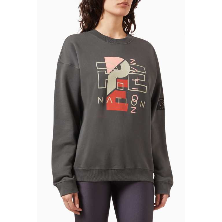 P.E. Nation - Heritage Sweatshirt in Organic Cotton-fleece